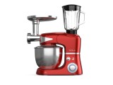 Tesla Robot de bucatarie KR600RA 1000 W 6 vitezebol inox 5 L masina de tocat+blender Rosu