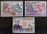 BC44, Spania, lot 3 serii personalitati, arhitectura, Nestampilat