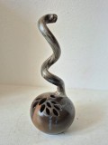 Vază Ikebana Sculpturală &ndash; Ceramică Artizanală, Design Organic (22 cm)