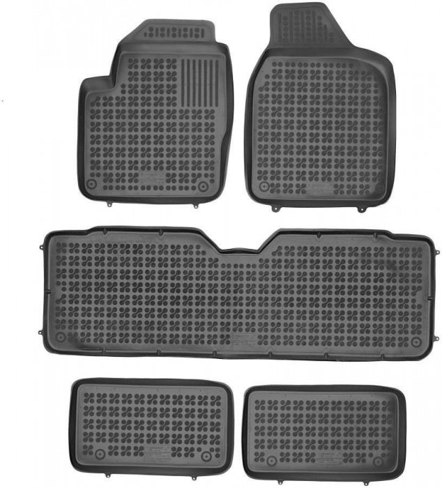 Covorase presuri cauciuc Premium stil tavita Seat Alhambra 7 locuri 1996-2010