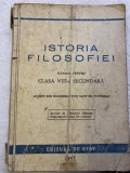 Istoria filosofiei - Manual pentru clasa a VIII-a secundara, 1947