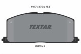 Set placute frana TEXTAR 2087001