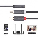 3.5mm Audio Jack Female to 2RCA male cable-Lungime 1 Metru
