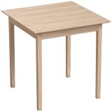 HOMCOM Masă bucătărie/sufragerie pătrată, design modern, 75 cm x 75 cm x 76 cm, lemn natural | Aosom Romania
