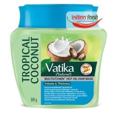 Vatika Naturals Hair Mask Coconut (Masca pentru Par de Cocos Ricin + Henna) 500g