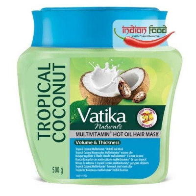 Vatika Naturals Hair Mask Coconut (Masca pentru Par de Cocos Ricin + Henna) 500g foto