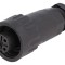 Mufă WA22 mamă PIN 4 3 PE IP67 16A cu terminal cu şurub 7&divide;8,5mm