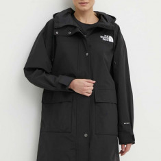 The North Face geaca femei, culoarea negru, de tranzitie, NF0A853LJK31