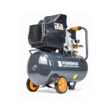 Compresor de aer 24 litri cu 1 piston, 1 1.85 kW 2.5 CP, 8 bari, debit 206 l/min, 2 manometre, Powermat