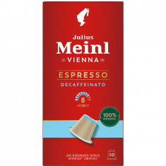 Cafea capsule, decofeinizata, julius Meinl Espresso Decaf, compatibile Nespresso, 10 capsule, 55 gr