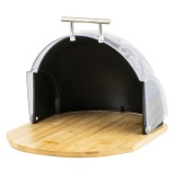 Cutie de paine Zass Gourmet cu capac culisant transparent, bambus