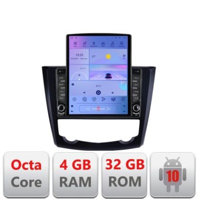 Navigatie Renault Kadjar G-9030 ecran tip TESLA 9.7&amp;quot; cu Android Radio Bluetooth Internet GPS WIFI 4+32GB DSP 4G Octa C CarStore Technology foto