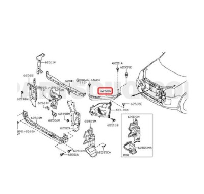 Trager panou central Nissan X-Trail (T31), 09.2007-09.2014, parte montare Fata, Stanga, RapidAuto 275104-5 foto