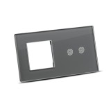 Ramă 3 posturi touch - gri Pulsar Touch NS - PULSAR