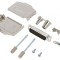 Conector D-Sub 25 PIN Tată Lipire pe Cablu Gold Flash UNC 4-40