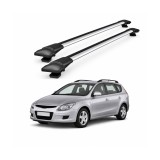 Bare portbagaj transversale auto aluminiu compatibile Hyundai i30 CW (Fd) combi 2007-2011 84-84 cm Cod: KL3