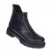 Ghete dama casual din piele naturala imblanite GD99NBOX