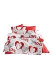 Lenjerie polibumbac, 240x250 cm, Bumbac, Set complet, Altele