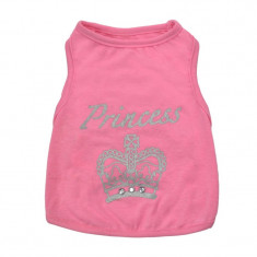 Tricou pentru catei, marimea M, imprimeu Princess foto