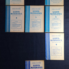 Gazeta Matematica, anul LXXXVI, nr. 1,3,4,5,6,9,11 anul 1981 Serie incompleta