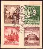 Seria Completă Germania 1938 - Festivalul de Sport Breslau, Ștampilă Specială Primă Zi pe Fragment, 4v (Mi. 665-668) -A222