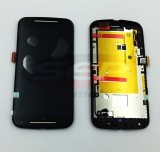 LCD+Touchscreen cu Rama Motorola Moto G 2nd gen / Moto G2 BLACK