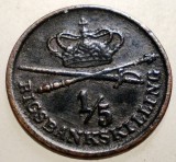 J.038 DANEMARCA CHRISTIAN VIII 1/5 RIGSBANKSKILLING 1842