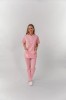 Bluză medicală Teo unisex 250 - Roz XS