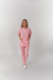 Bluză medicală Teo unisex 250 - Roz XS