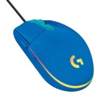 Mouse Gaming Logitech G102 Lightsync, Albastru, 8000 DPI, Senzor Optic, RGB, 6 Butoane, USB
