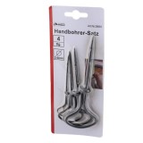 Set 4 burghie, pentru gaurit manual, 2-5 mm, 253250