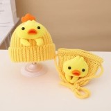 Set galben caciulita si gentuta - Puisor (Marime Disponibila: 12-18 luni)