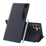 Husa Samsung Galaxy S25 Ultra Eco Leather View flip tip carte, albastru