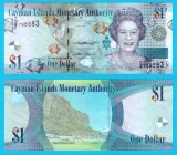 Insulele Cayman (pick 38) 1 Dollar 2018 UNC; St&acirc;nca "The Bluff"