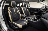 Cumpara ieftin Set Huse Auto universale din piele ecologica, Negru-Bej fata si din spate