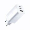 Incarcator Retea Allity. ATC-01-65WACC Fast, 65W, 3.25A, 1 x USB-A - 2 x USB-C, Alb, Universal