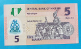 5 Naira 2009 Bancnota veche Africa - Nigeria - stare foarte buna - UNC