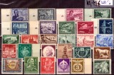 Lot de Lux 27 Timbre Germania WWII 1940-1944, Valori Mari, Margini de Coală cu Numere de Control, Neștampilate / Mint -A222
