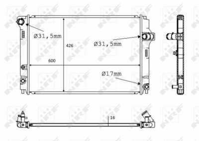 NRF 58382 Radiator, racire motor foto