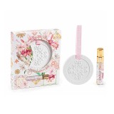 Cumpara ieftin Set difuzor din ipsos suspendabil cu ulei parfumat Trandafiri 5 ml