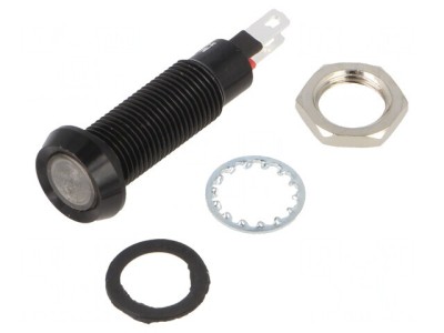 Lampă de control LED roșie 24-28V IP67 foto