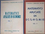 MATEMATICI APLICATE IN ECONOMIE VOL. 1-2-V. DIACONITA, A. MANOLACHI, GH. RUSU