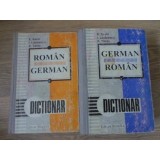 DICTIONAR ROMAN-GERMAN, GERMAN-ROMAN-E.SAVIN I. LAZARESCU K. TANTU-229886