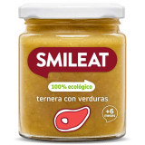 Piure BIO cu legume si vitel, +6 luni Smileat