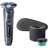 Aparat de barbierit Philips Shaver Seria 7000 S7882/55, barbierit umed/uscat, tehnologie SkinIQ, capete flexibile 360&deg;, display LED, senzor Motion Con