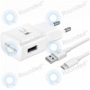Samsung &Icirc;ncărcător rapid de călătorie 2000mAh incl. Cablu de date USB tip C 1,2 metri alb EP-TA20EWE EP-DN930CWE