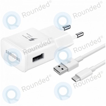 Samsung &amp;Icirc;ncărcător rapid de călătorie 2000mAh incl. Cablu de date USB tip C 1,2 metri alb EP-TA20EWE EP-DN930CWE foto