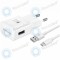 Samsung &Icirc;ncărcător rapid de călătorie 2000mAh incl. Cablu de date USB tip C 1,2 metri alb EP-TA20EWE EP-DN930CWE