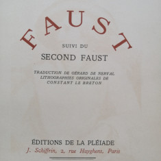 Faust suivi du second Faust - Goethe - ilustratii: Le Breton Constant
