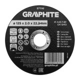 Disc de taiere pentru metal din corindon 125 x 2.0 x 22.2 mm Graphite